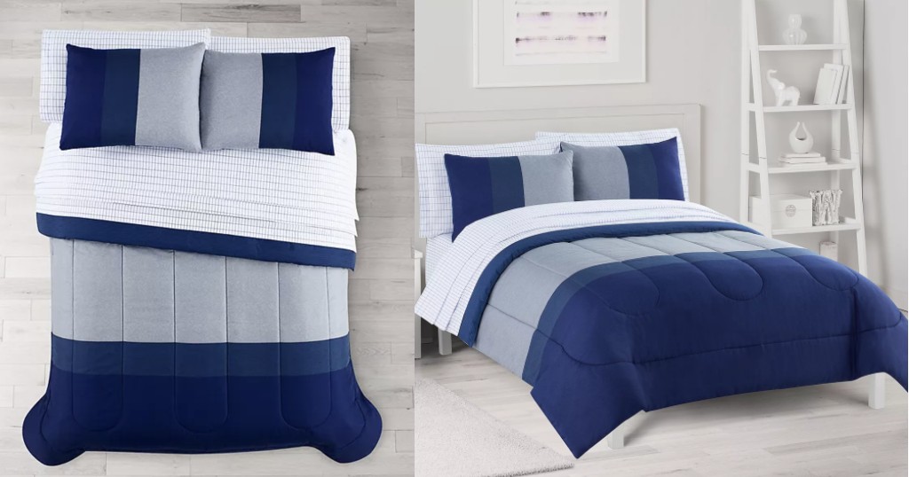 Set de Comforter The Big One Kellan Stripe Reversible