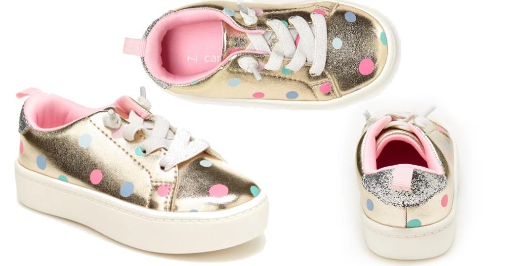 Tenis Carters East Kids Gold Polka Dots