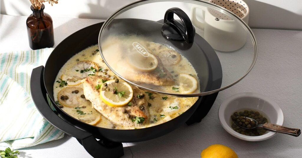 Bella 12-In Round Nonstick Electric Skillet