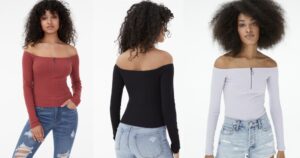 Blusa Manga Larga Bodycon Top