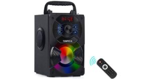 Bocina Portátil Bluetooth con Subwoofer y Luces LED