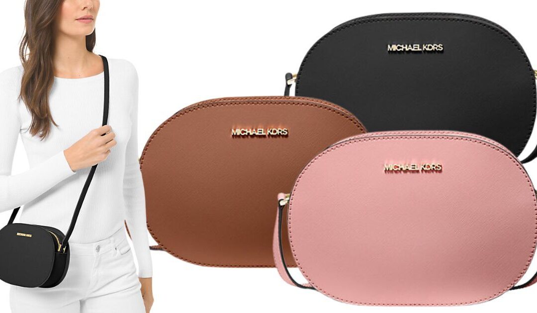 Michael Kors Jet Set Travel Medium Saffiano Leather Crossbody Bag a solo $51.75 (Reg $398)