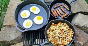 Ozark Trail Cast Iron 3-Piezas Skillet Set