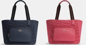 Coach Court Tote With Ruching