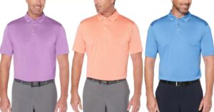 Polo Grand Slam Fine Line Stripe Heathered