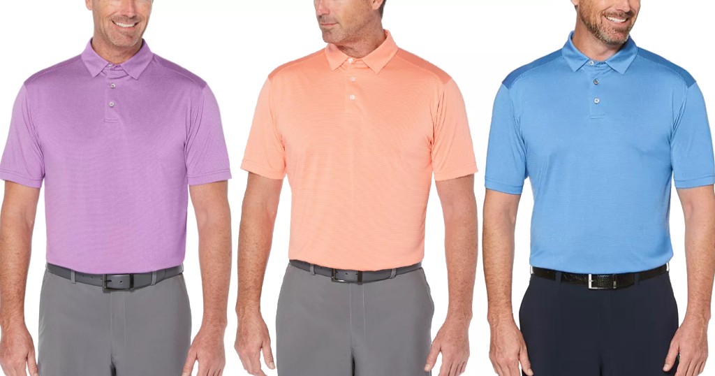 Polo Grand Slam Fine Line Stripe Heathered