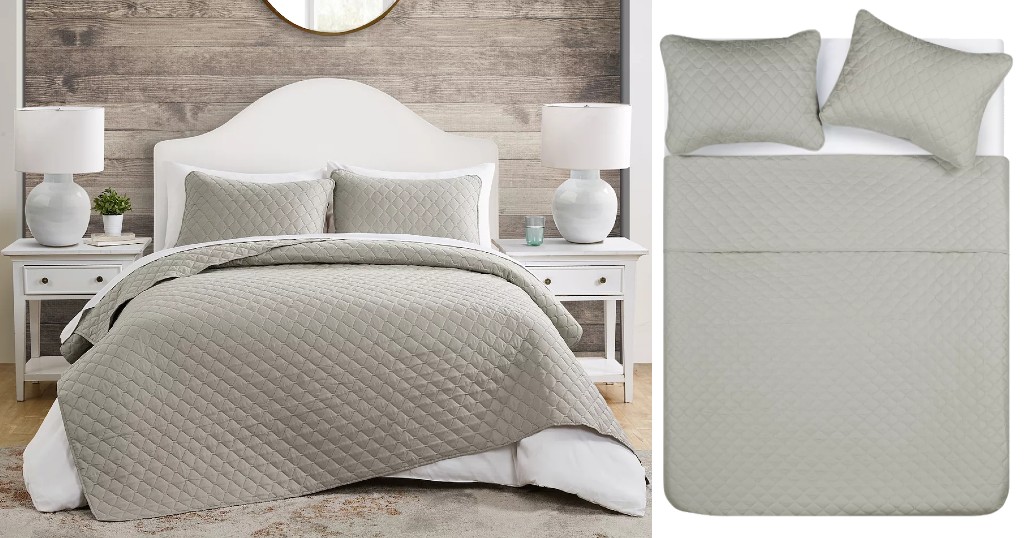 Set de Quilt y Shams Jade and Oaks Home Maxton