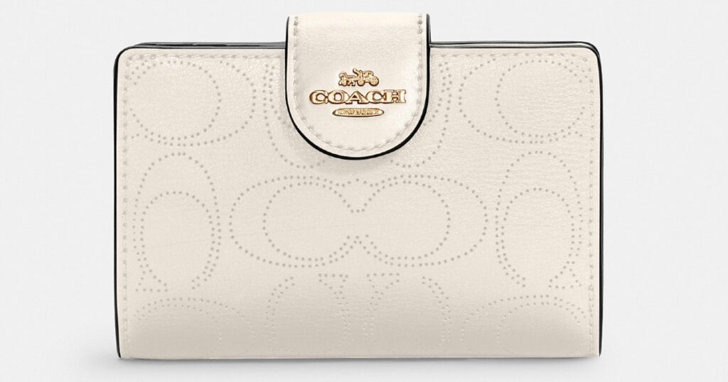 Coach Medium Corner Zip Wallet In Signature Leather