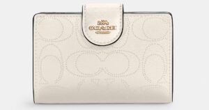 Coach Medium Corner Zip Wallet In Signature Leather