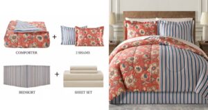 Set-de-Comforter-Reversible-Fairfield-Square-Francie-de-6-Piezas