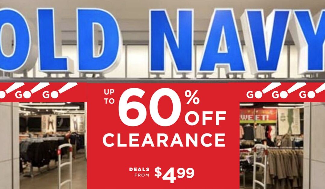 Old Navy tiene hasta un 60% de Descuento con Artículos Comenzando desde $4.99