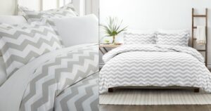 Gray-Chevron-Ultra-Soft-Duvet-Cover-Set