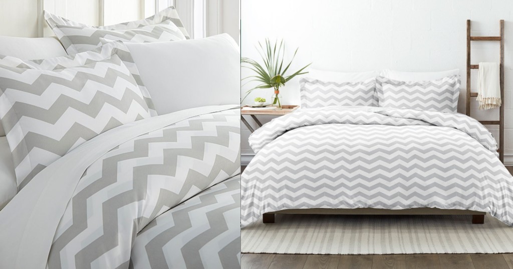 Gray-Chevron-Ultra-Soft-Duvet-Cover-Set
