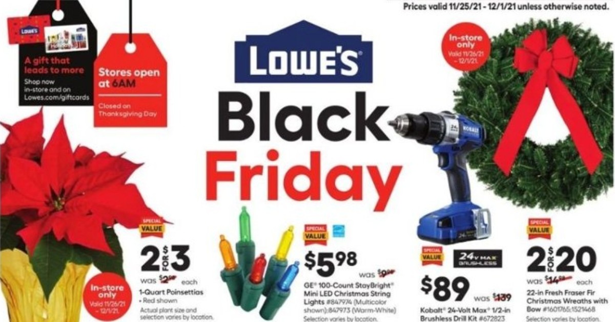 Shopper de Lowe’s Black Friday 2021