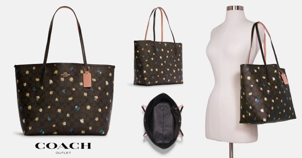 Cartera-COACH-City-Tote-In-Signature-Canvas-With-Vintage-Mini-Rose-Print