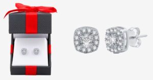 Pantallas de Zafiro Blanco en esterlina