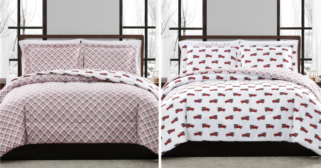 Set-de-Comforter-Navideño-Reversible-de-3-Piezas