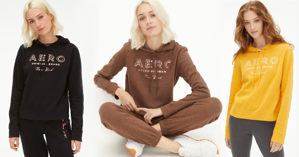 Aero-Original-Brand-Foil-Pullover-Hoodie