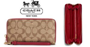 Cartera-Coach-Long-Zip-Around-Wallet-In-Signature-Canvas