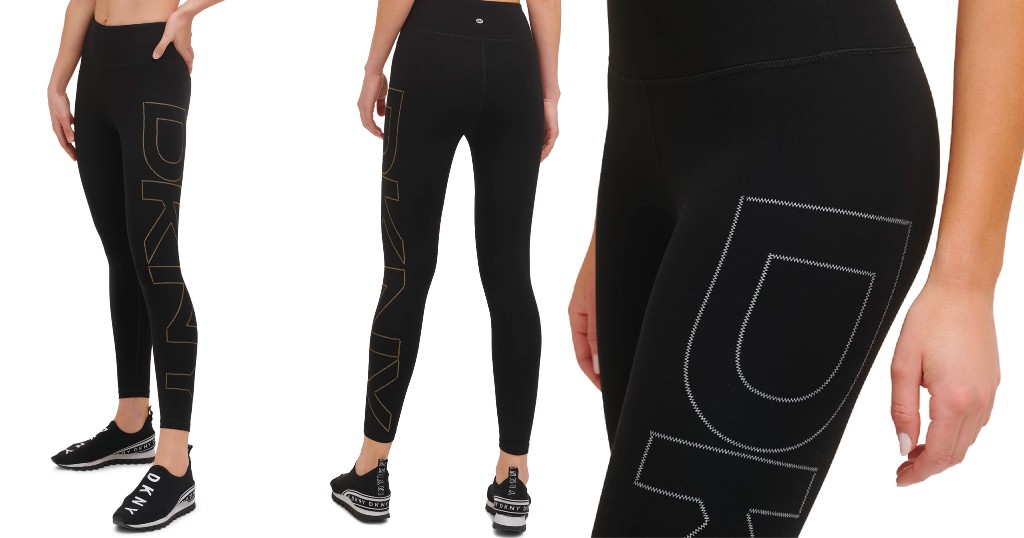Leggings-DKNY-Logo-High-Waist