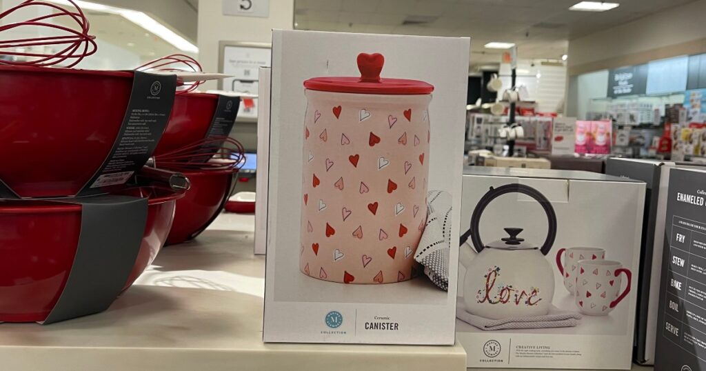 Martha Stewart Heart Treat Canister