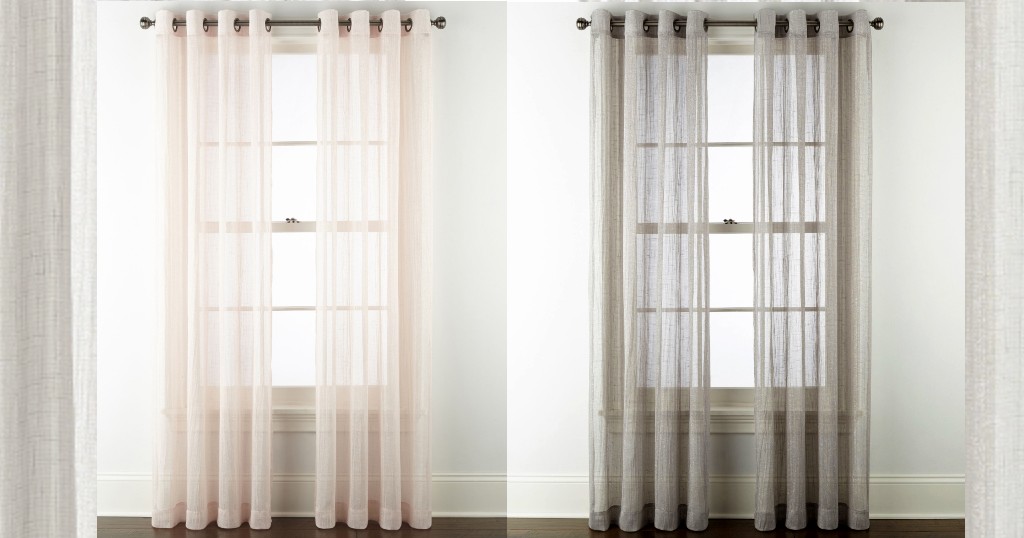 Panel-de-Cortina-Regal-Home-Glimmer-Metallic-Sheer-Grommet-Top-Single