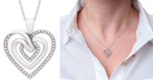 Pendiente-Multi-Corazon-diamantes-en-Plata