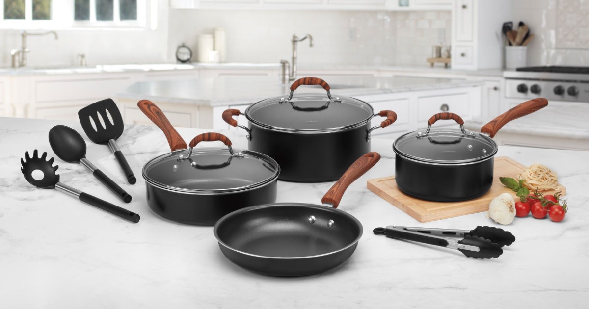 Set de Cocina Cuisinart de Aluminio Antiadherente 11-Piezas SOLO $59.99 (Reg $200)