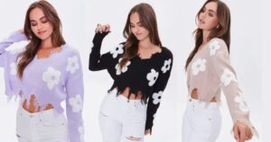 Sweater-Floral-Frayed-Sharkbite