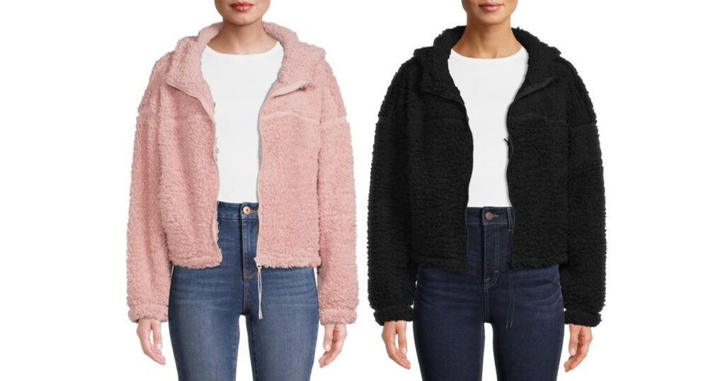 Sherpa-Hooded-Juniors-Jacket