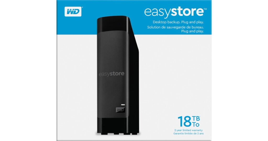 Unidad de Disco Duro Externo USB 3.0 WD easystore 18TB