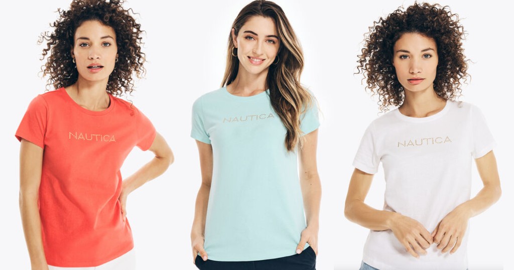 Nautica-Logo-Crewneck-T-Shirt