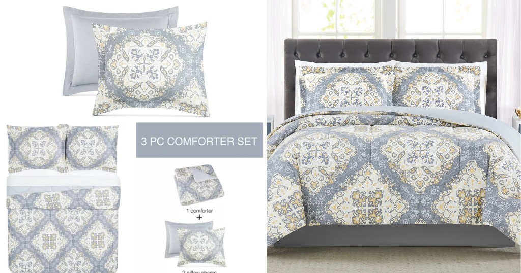 Set-de-Comforter-Pem-America-Trinity-3-Pc-Reversible-Medallion