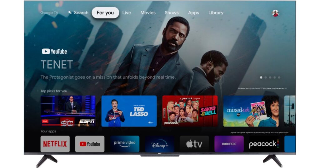 TCL QLED 4K UHD Smart Google TV 55-In