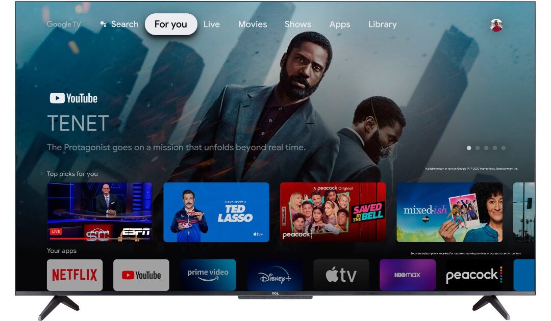 TCL QLED 4K UHD Smart Google TV 55-In a solo $399.99 en Best Buy (Reg. $650)