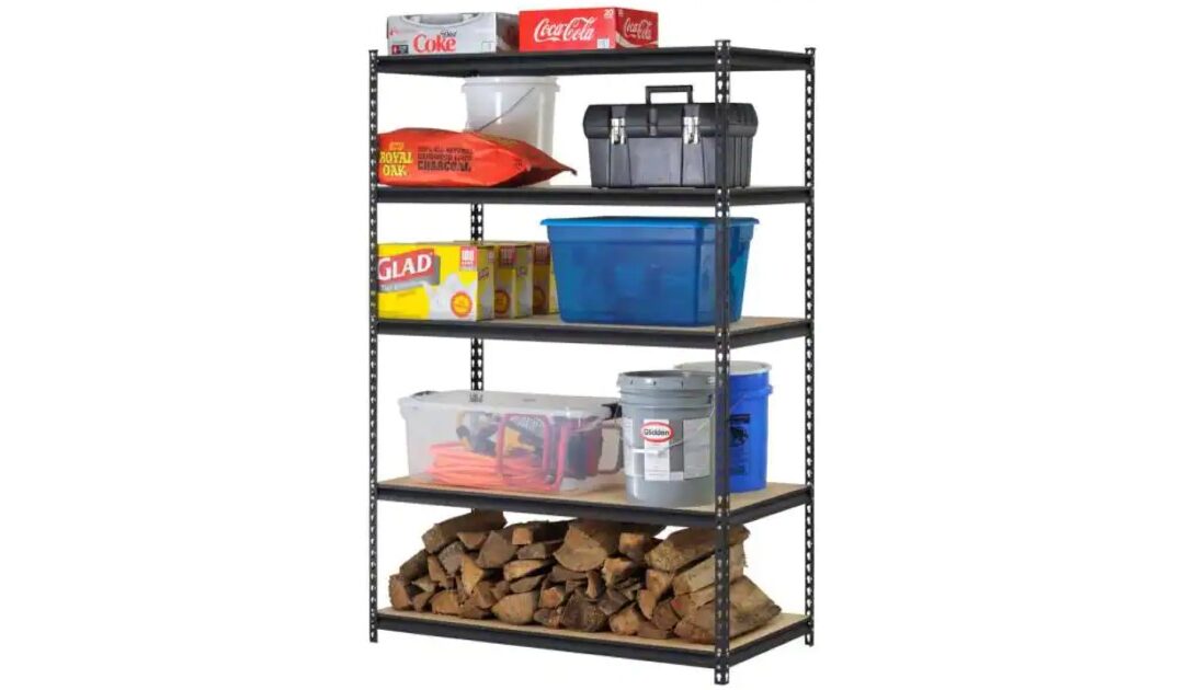 5-Shelf Steel Shelving Unit SOLO $47.50 (Reg $190)