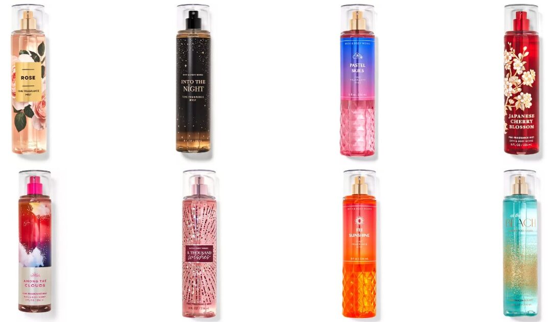 Fragrance Mists SOLO $5.75 en Bath & Body Works
