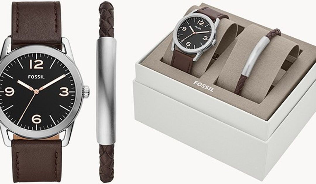 Set de Reloj y Brazalete Fossil a solo $25.99 (Reg $149)