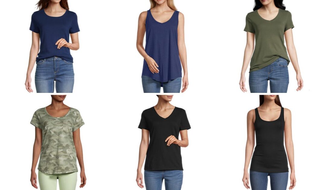 T-Shirts Para Mujeres a solo $6.99 en JCPenney (Reg $14)