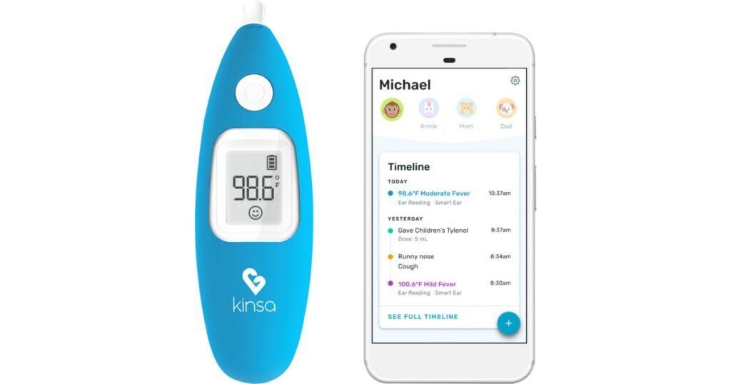 Termómetro Inteligente para el Oído Kinsa