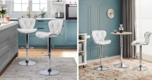 Adjustable-Leather-Swivel-Bar-Stool