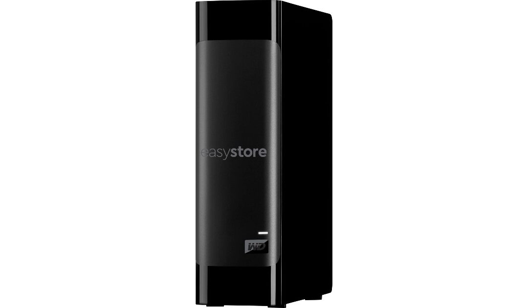 Disco duro externo USB 3.0 WD easystore 20TB a solo $329.99 en Best Buy (Reg. $550)