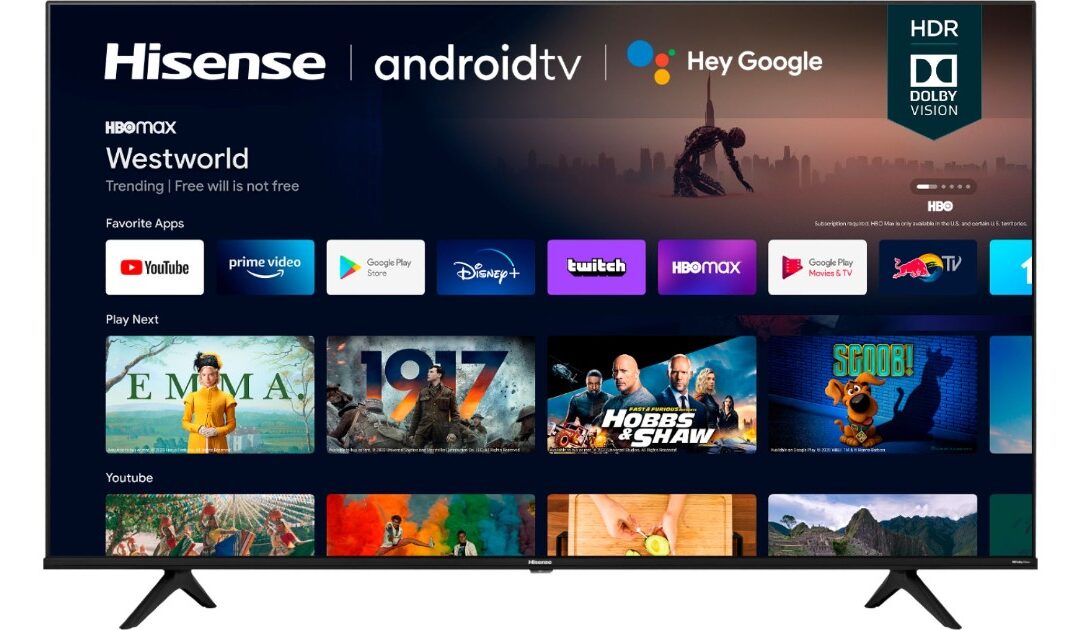 Hisense LED 4K UHD Smart Android TV 43-In a solo $199.99 en Best Buy (Reg. $270)