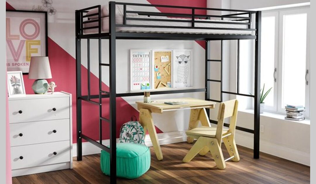 Literas YourZone Metal Loft Size Twin a solo $139 (Reg $199)