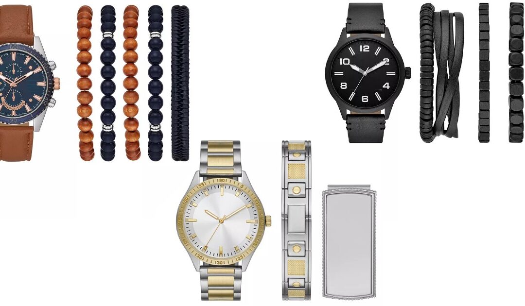 Sets de Regalo de Relojes para Hombres a solo $22.50 en Macy’s (Reg. $40)