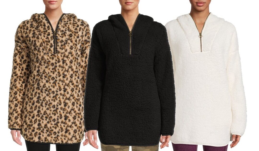 Athletic Works Sherpa Tipo Túnica Para Mujer SOLO $7 (Reg $20)