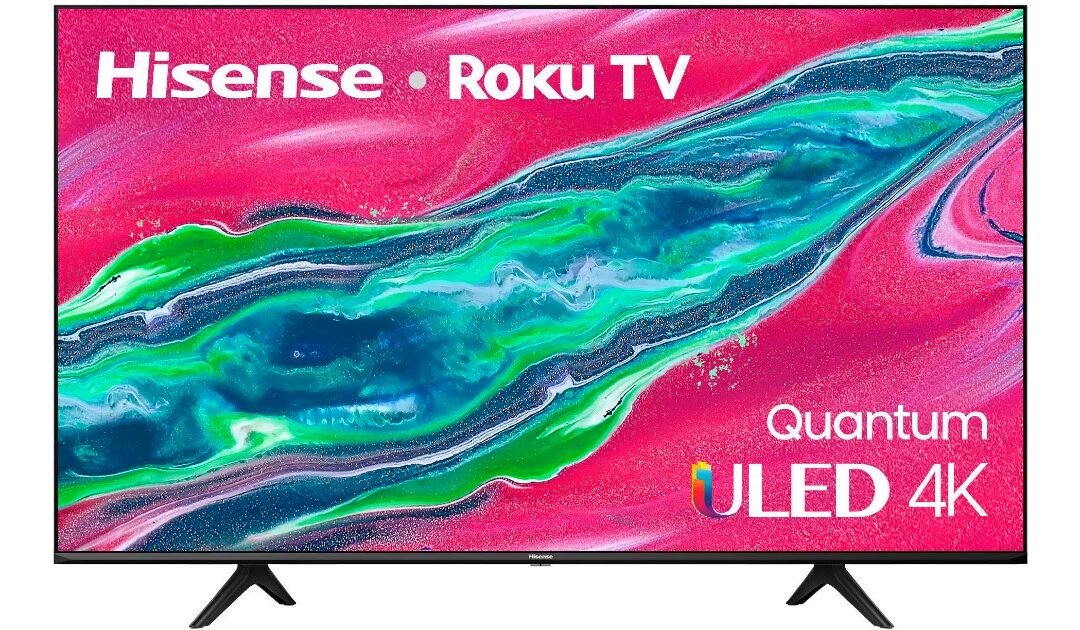 Hisense Quantum ULED 4K UHD Smart Roku TV 55-In a solo $399.99 en Best Buy (Reg. $700)