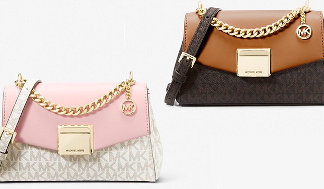 Michael Kors Small Two-Tone Bag SOLO $66.75 (Reg $348)