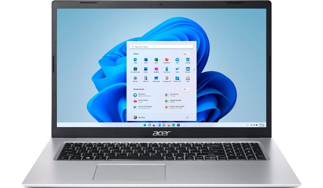 Acer Aspire 3 Laptop 17.3-In HD+ 11th Gen Intel Core i3 a solo $329.99 en Best Buy (Reg. $530)