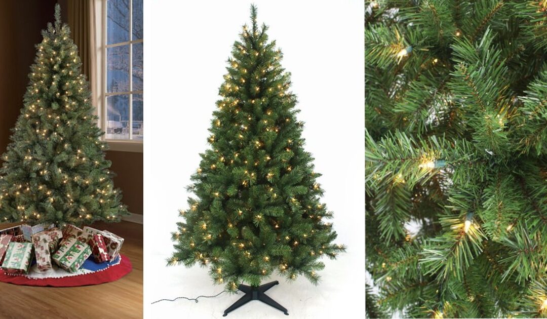 Arbol de Navidad de 6.5Ft Arlington con Bombillas SOLO $28 (Reg $69)